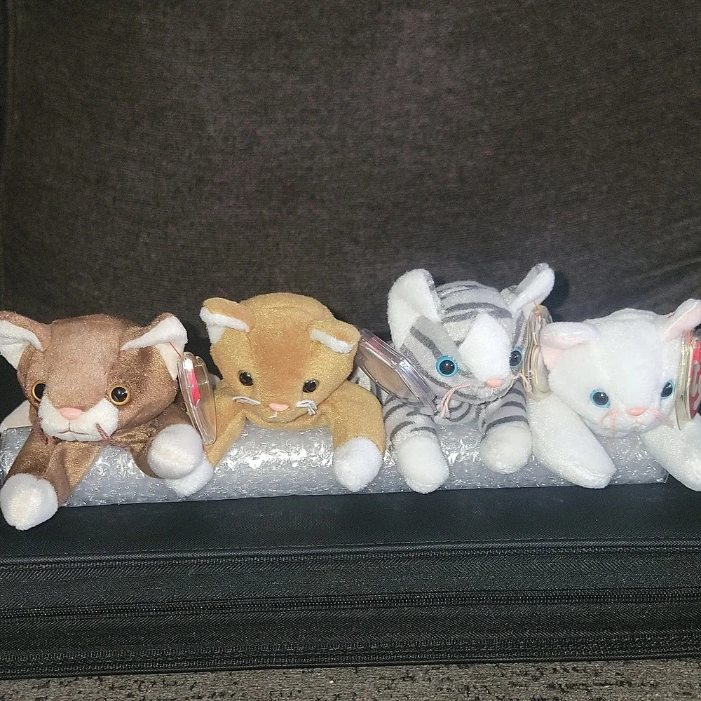 TY Beanie Babies Cat Plush Set